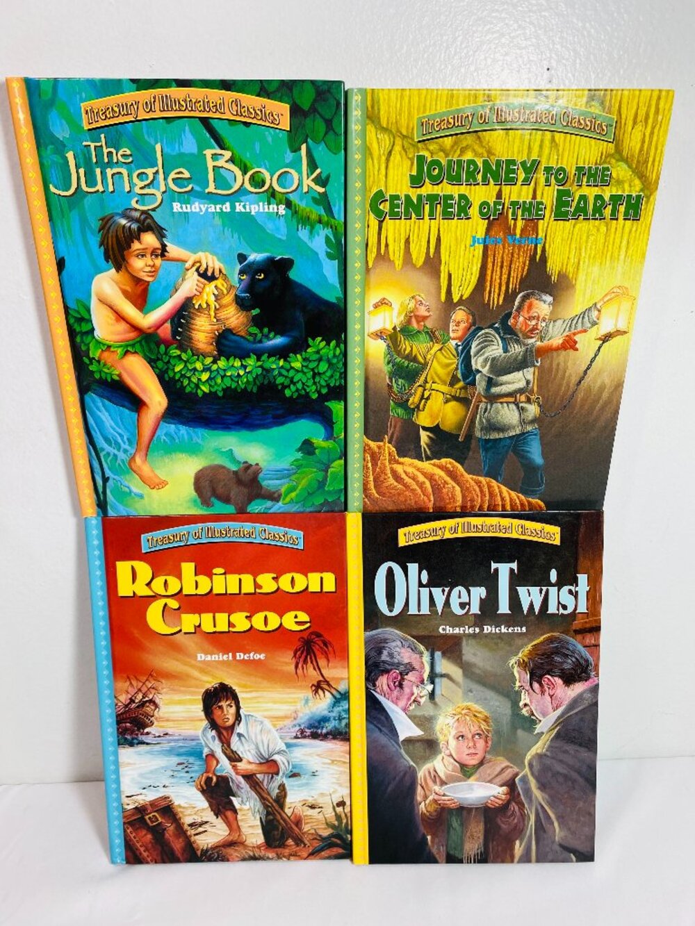 (4) Treasury of Illustrated Classics Adapted 4 Young Reader Home/Classroom EUC